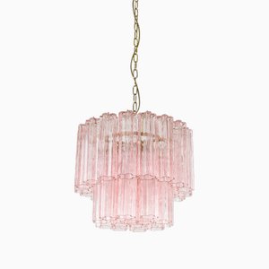Small Pink Treviso Chandelier from Pure White Lines