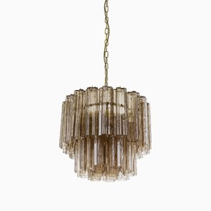 Small Smoked Treviso Chandelier from Pure White Lines