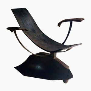 Mid-Century Industrial Plough Chair