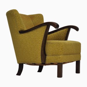Dänischer Vintage Sessel aus Wolle & Buche, 1950er