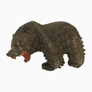 Orso Ainu in legno intagliato, anni '60