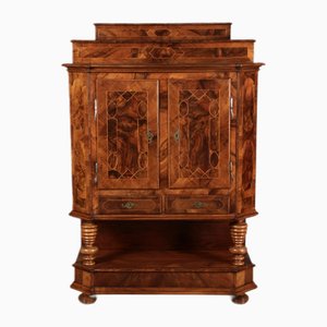 Baroque Walnut Cupboard with Inlay Work, 1750s