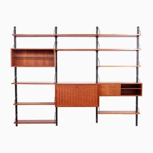 Wall Unit by Poul Cadovius, 1960s, Set of 17
