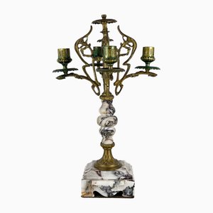 Candelabro Art Nouveau, metà XIX secolo