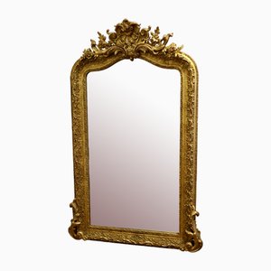 Large French Louis Philippe Wall Mirror