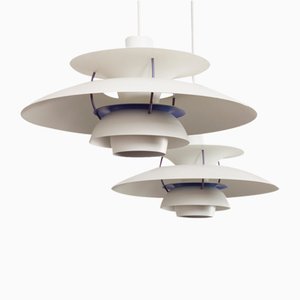 Lampade PH5 vintage di Poul Henningsen per Louis Poulsen, anni '70, set di 2