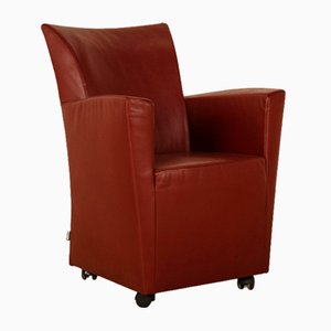 Leather Armchair in Wine Red from Montis