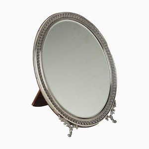 Oval Silver Table Mirror