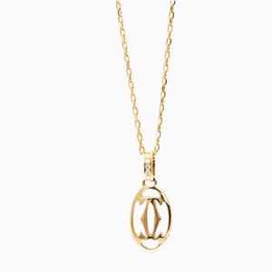 Logo Double Necklace in Pink Gold from Cartier