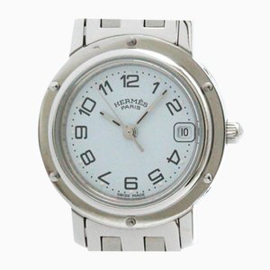 Clipper Quartz Stainless Steel Watch from Hermes