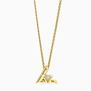 LV Pendant Necklace in Yellow Gold from Louis Vuitton
