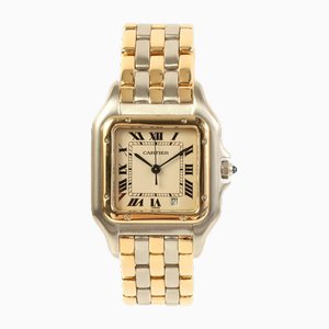 Panthere MM 3Row Silver & Gold Watch from Cartier