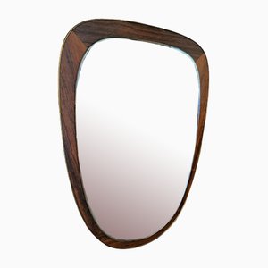 Dänischer Vintage Palisander Spiegel, 1960