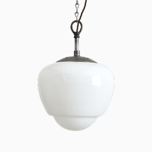 Vintage Opaline Acorn Pendant Light, 1950s