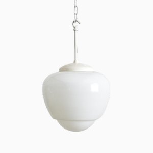 Vintage Opaline Acorn Pendant Light, 1950s