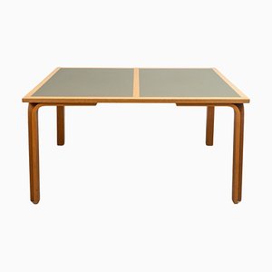 Danish Table with Green Olive Top from Magnus Olesen, 1970s