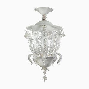 Art Deco Murano Glass Chandelier attributed to Ercole Barovier, 1930s