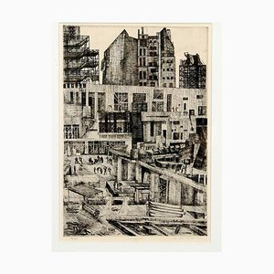 Poul Skov Sørensen, Byggeplads, Lithographie