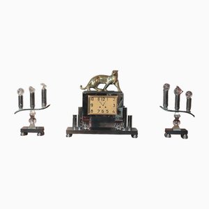 20th Century Art Deco Fireplace Set, Set of 3