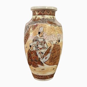 Large Antique Japanese Satsuma Vase, 1900