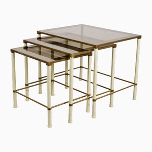 Tri Stackable Tables, Italy, 1960s, Set of 3