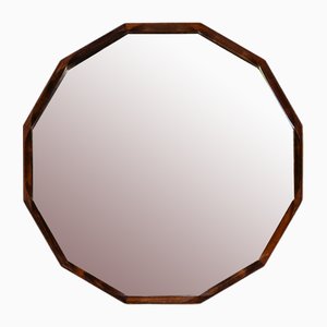 Geometric Mirror in Rosewood by Dino Cavalli, Italy, 1960s