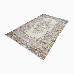 Türkischer Beige Teppich, 1960er