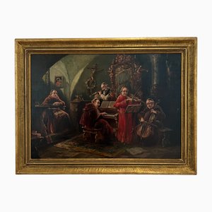 P. Dietrich, Concert Des Moines, anni '20, Olio su tela, con cornice