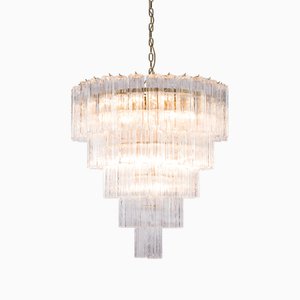 Clear Grande Treviso Chandelier from Pure White Lines