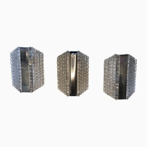 Milchglas Wandleuchten von Kaiser Leuchten, 1960er, 3 . Set