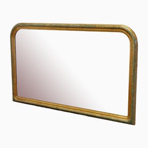 Victorian Long Gold Overmantel Mirror, 1960s