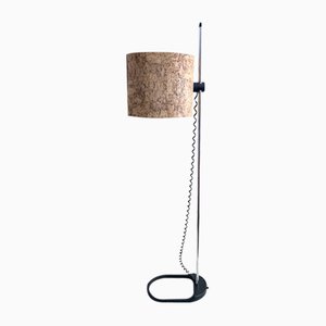 Staff Floor Lamp with Cork Shade, 1970s
