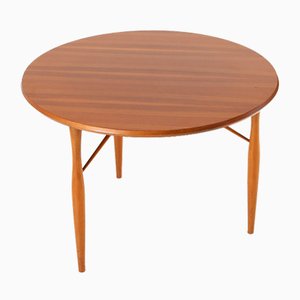 Mesa de centro Mid-Century de madera, años 50