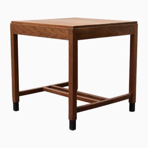Dutch Art Deco Amsterdamse School Oak Writing Table, 1930s