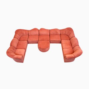 SofaElements Vagues in tessuto a coste corallo di Roche Bobois, set di 10