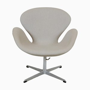 Vintage Swan Chair aus Hallingdal Stoff von Arne Jacobsen, 1960er