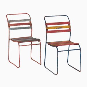 Antique Garden Chairs, 1900s, Set of 4