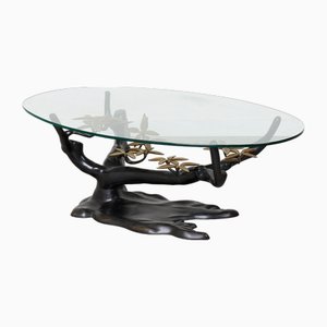 Bronze Bonsai Coffee Table attributed to Willy Daro, 1970s