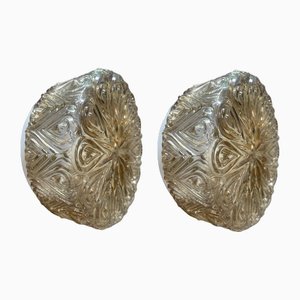 Crystal Glass Sconces from Staff, Germany, 1970s, Set of 2
