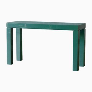 Lacquered Green Console, 1970s