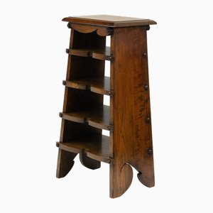 American Arts & Crafts Oak Paper Rack in the style of Charles Rohlfs, 1900s