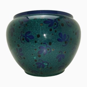 Große Jugendstil Cachepot Pflanzschale von Christian Neureuther, 1890er