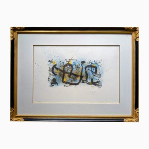 Joan Miro, Ma de Proverbis / My Proverb, Original Hand-Signed Color Lithograph, 1970