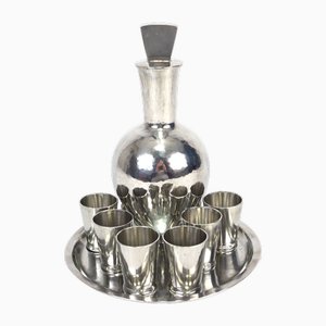 Bauhaus Liqueur Set by Karl Raichle, 1930s