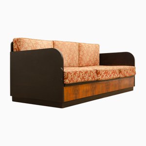 Klappbares Art Deco Schlafsofa von Jindřich Halabala, 1930er, Tschechoslowakei