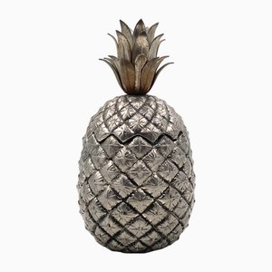 Silvered Pineapple Ice Bucket by Mauro Manetti for Fonderie d'Arte, 1970s