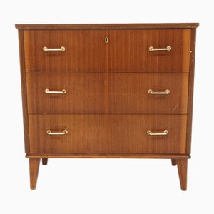 Scandinavian Mahogany Chest of Drawers, Sweden, 1950s