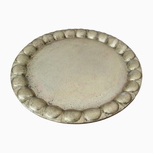 Large Art Nouveau Serving Tray in Brass, 1890s