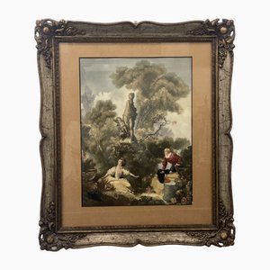 Bottega d'Arte Bowinkel, Naples, 1950s, Etching, Framed