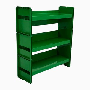 Green Modular Jeep Bookcases by De Pas, Durbino and Lomazzi for Bbb, 1970s, Set of 3